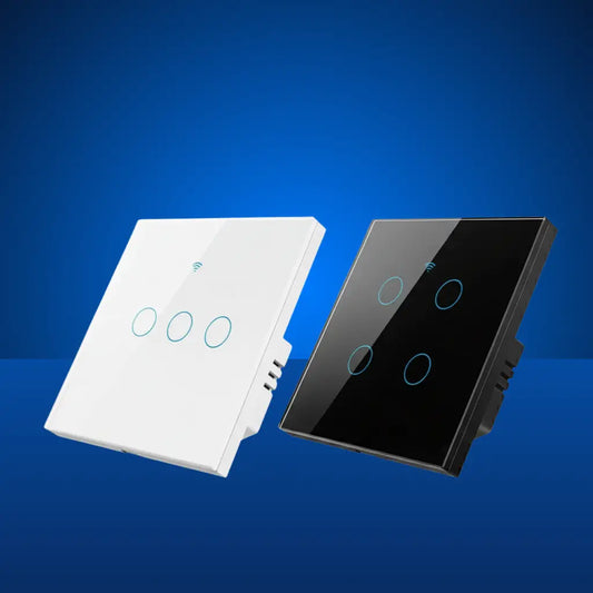 LumiTouch™ – מתג מגע חכם אוניברסלי (Wi-Fi) עם פאנל זכוכית יוקרתי